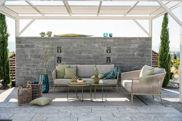 Kapstadt 2er Loungebank Aluminium 6