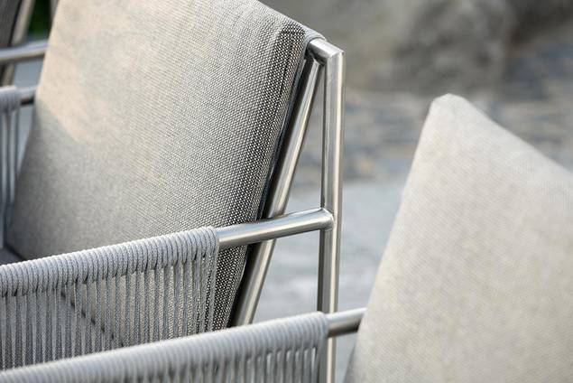 Rügen Chaise de jardin acier inoxydable 18