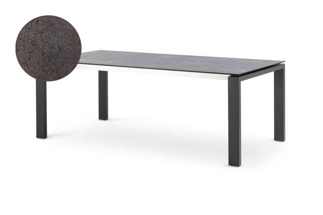 Torino Table de jardin aluminium 180/280x95 cm