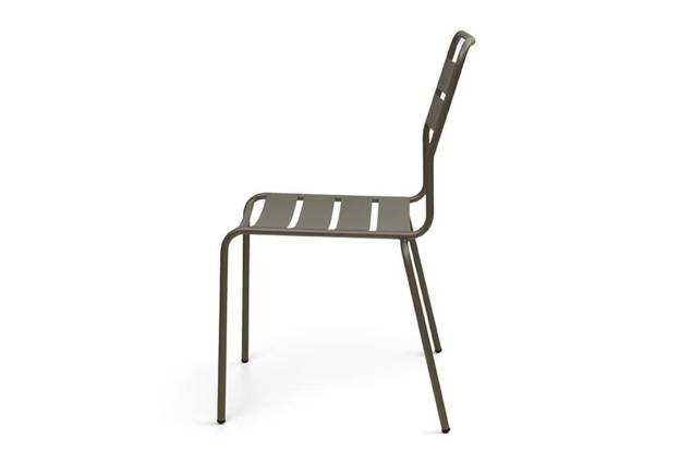 Glarus Chaise de jardin empilable acier 2