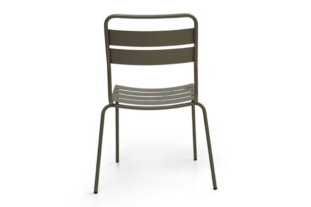 Glarus Chaise de jardin empilable acier 4