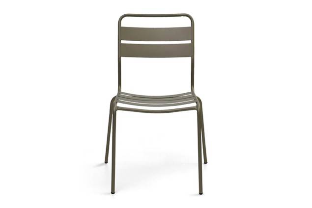 Glarus Chaise de jardin empilable acier 6