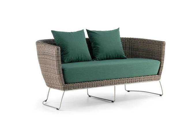 Madonna II Banc lounge 2.5 places rotin 2