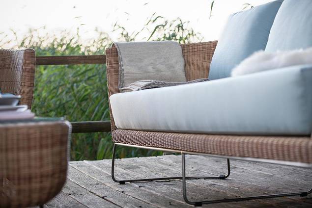 Madonna II 3er Loungebank Rattan 7