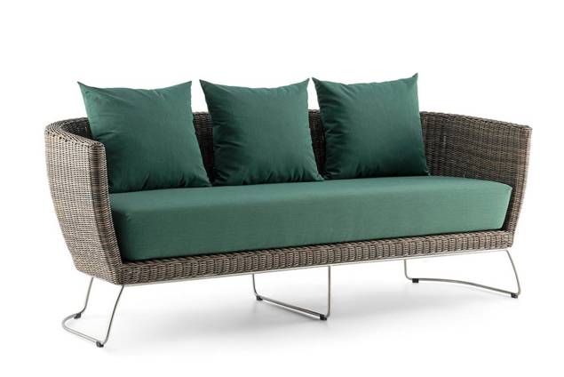 Madonna II 3er Loungebank Rattan 1