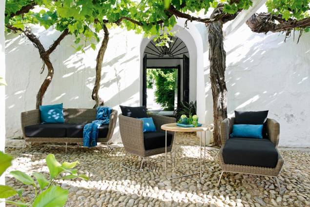 Madonna II 3er Loungebank Rattan 5