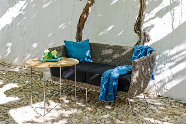 Madonna II 3er Loungebank Rattan 6