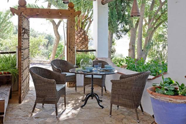 San Remo II Gartenstuhl Rattan 16