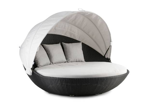 Pula Lit de jardin rotin 2