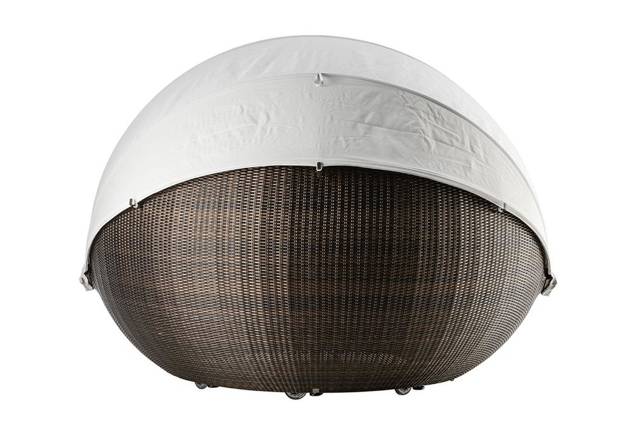 Pula Lit de jardin rond rotin 10