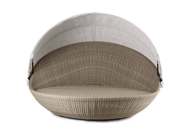 Pula Lit de jardin rond rotin 12