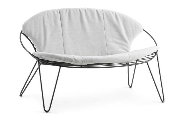 Montreal Banc lounge 2 places acier inoxydable 2