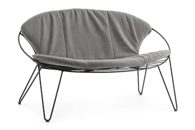 Montreal Banc lounge 2 places acier inoxydable 3