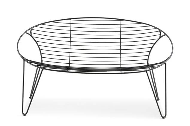 Montreal Banc lounge 2 places acier inoxydable 6