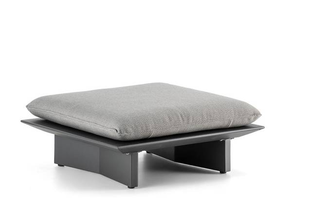 Manhattan Loungehocker/Tisch Aluminium 1