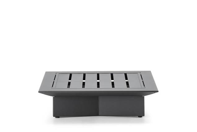 Manhattan Loungehocker/Tisch Aluminium 2