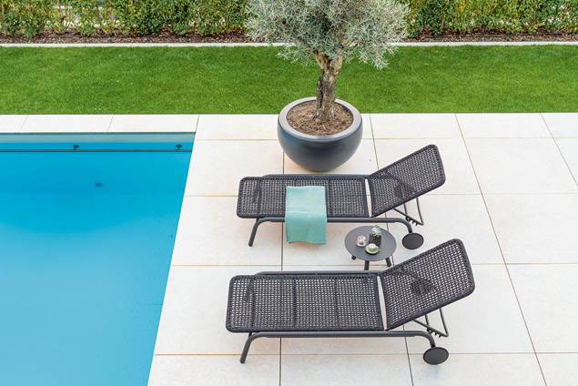 San Diego Loungetisch Aluminium Ø 45 cm 2