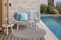 San Diego 2er Loungebank Aluminium 6