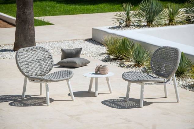 San Diego Table de salon aluminium Ø 45 cm 1