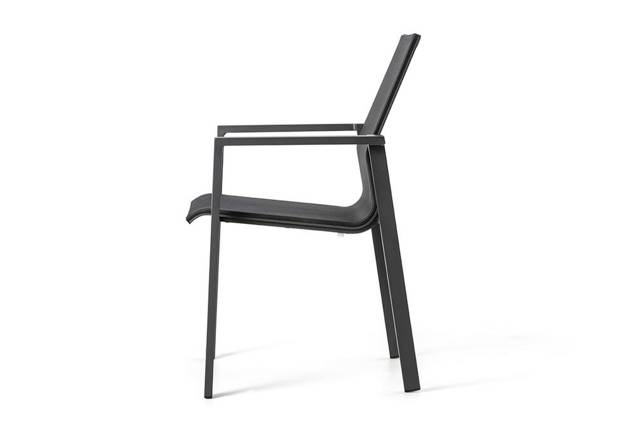 Braga Gartenstuhl stapelbar Aluminium 4
