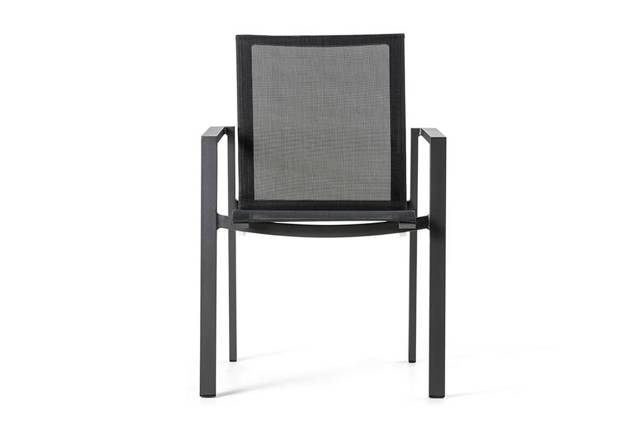 Braga Gartenstuhl stapelbar Aluminium 8