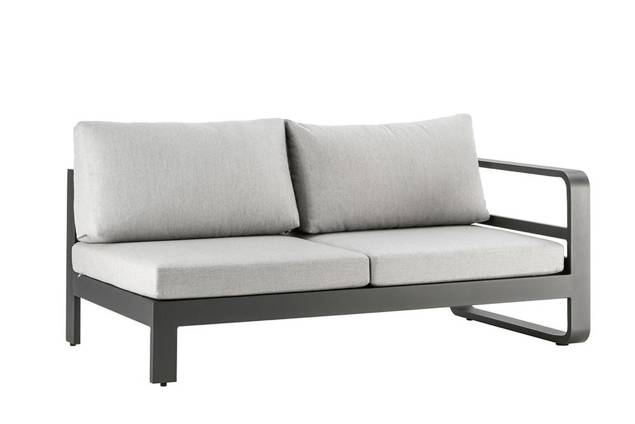 Split 2er Loungebank Aluminium 2
