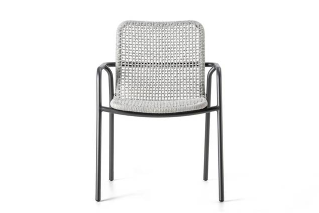 Palma Chaise de jardin empilable aluminium 2