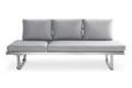 Tosca Banc lounge 3 places acier inoxydable 4