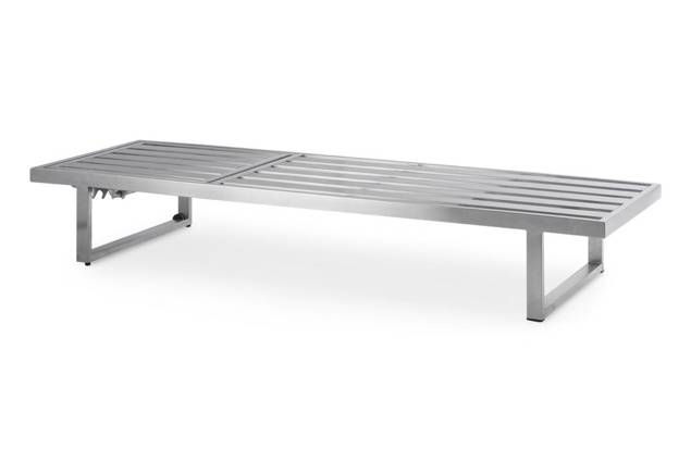 Tosca 3er Loungebank Edelstahl 18