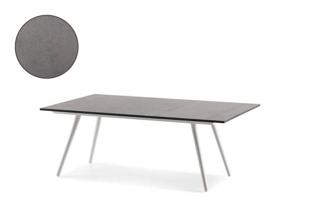 Kapstadt Loungetisch Aluminium 130x80 cm