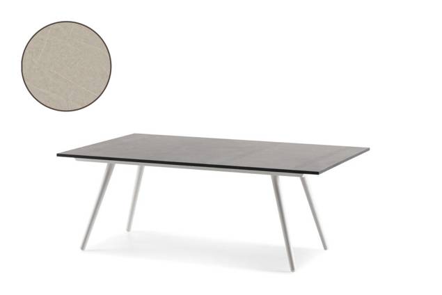 Kapstadt Loungetisch Aluminium 130x80 cm