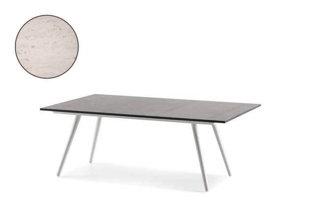 Kapstadt Loungetisch Aluminium 120x80 cm