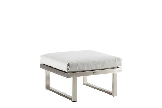 Tosca Loungehocker/Tisch Edelstahl 1