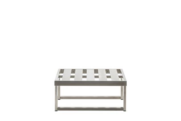 Tosca Loungehocker/Tisch Edelstahl 2