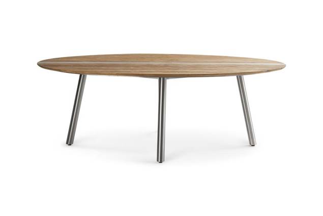 Alaska Table de jardin teck bois 220x128 cm 2