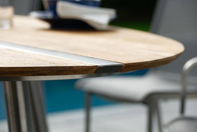 Alaska Table de jardin teck bois 220x128 cm 6