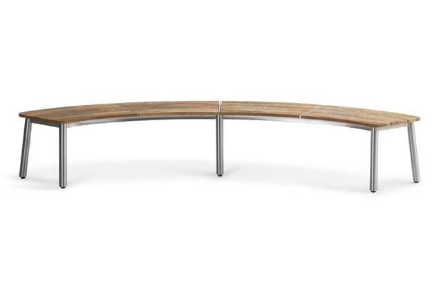 Alaska Banc d'extérieur acier inoxydable 2