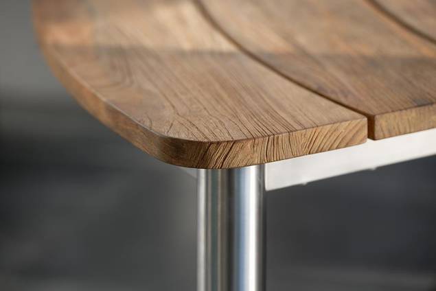 Alaska Banc d'extérieur acier inoxydable 6