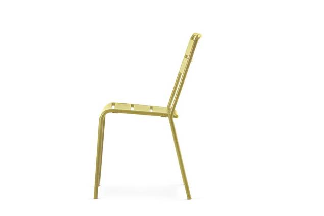 Quito Chaise de jardin empilable acier 2