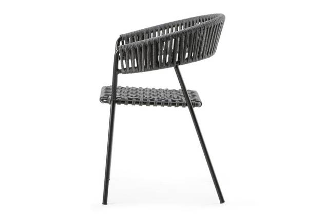Lima Chaise de jardin empilable acier
