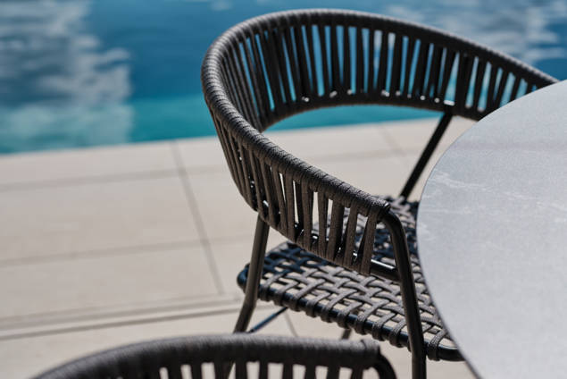 Lima Chaise de jardin empilable acier 4