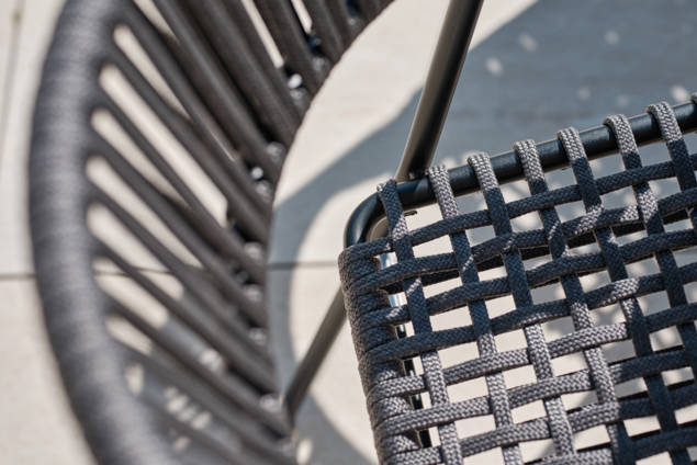 Lima Chaise de jardin empilable acier 5