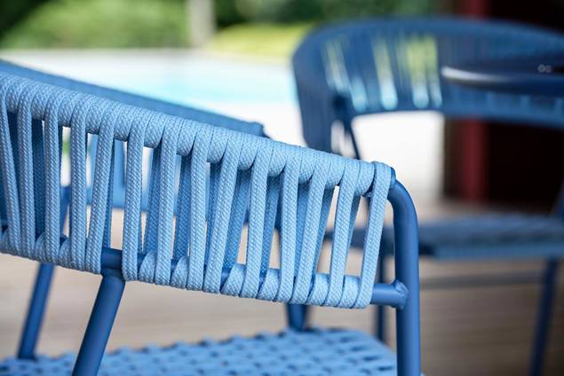 Lima Chaise de jardin empilable acier 5