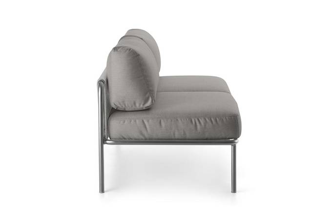 Bilbao 2er Loungebank Stahl 1