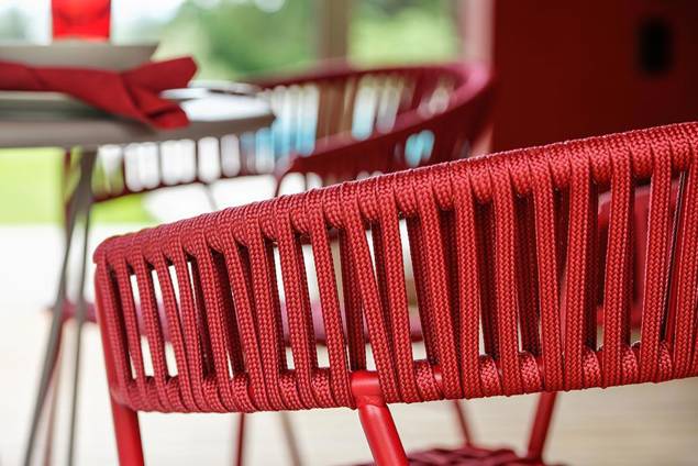 Lima Chaise de jardin empilable acier 4