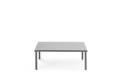 Bilbao Loungetisch Stahl 80x80 cm 1