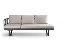 Tosca 3er Loungebank Aluminium 2