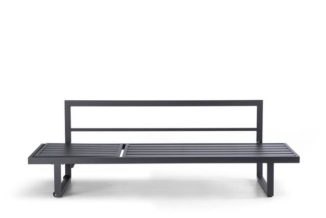 Tosca 3er Loungebank Aluminium 8