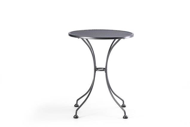 Basic Table de jardin ronde métal déployé Ø 60 cm 2