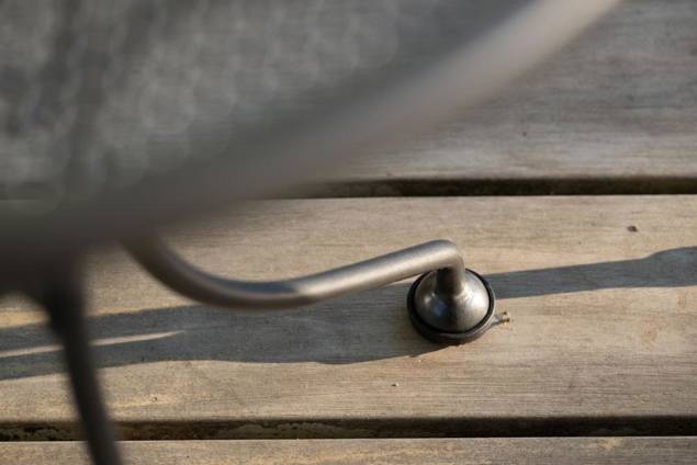 Basic Table de jardin ronde métal déployé Ø 60 cm 6